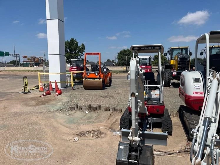 Used Excavator in yard